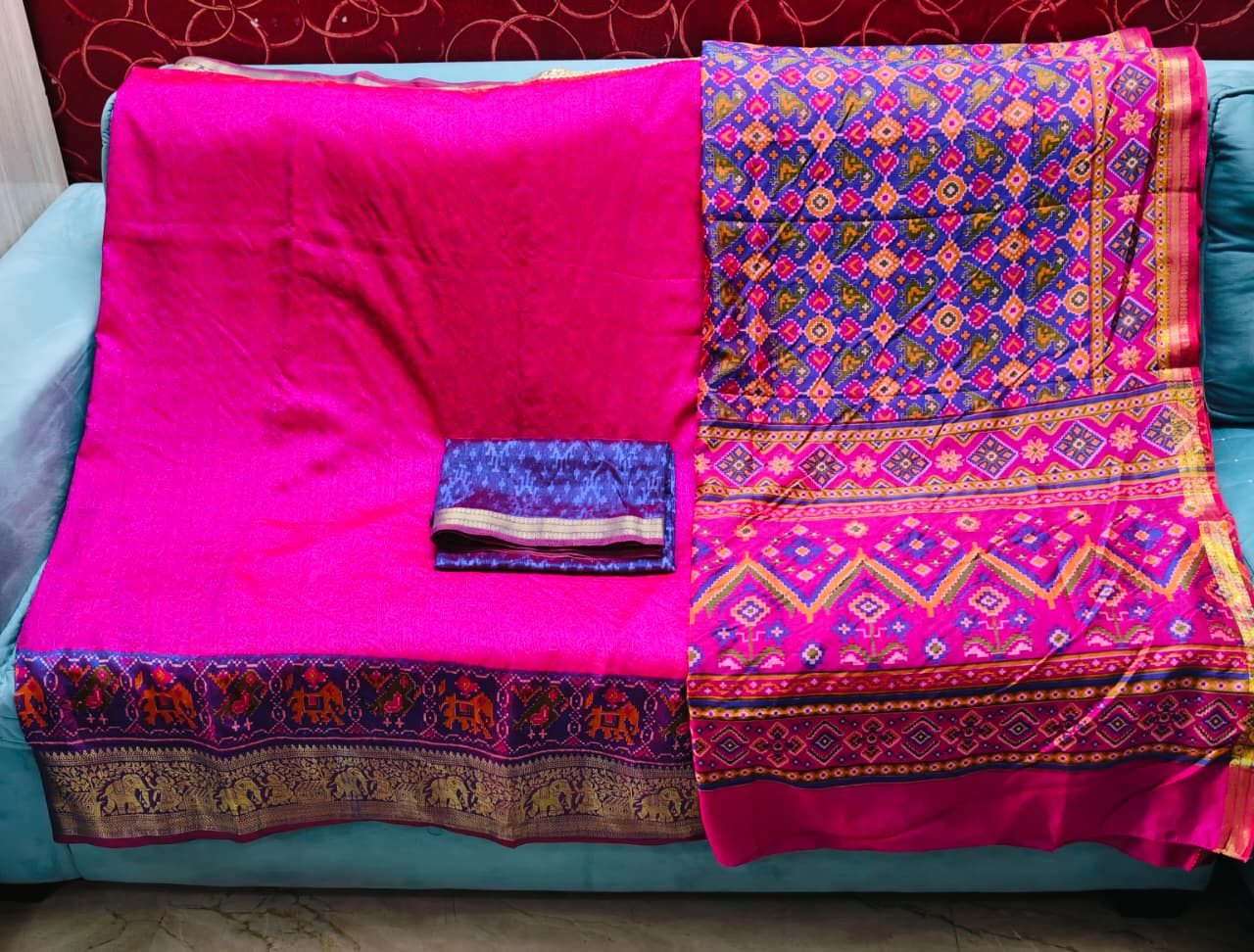 Royal Patola Style Cotton Suit Set