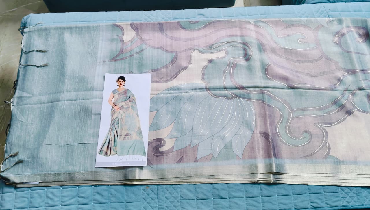 Elegant Pastel Designer Saree