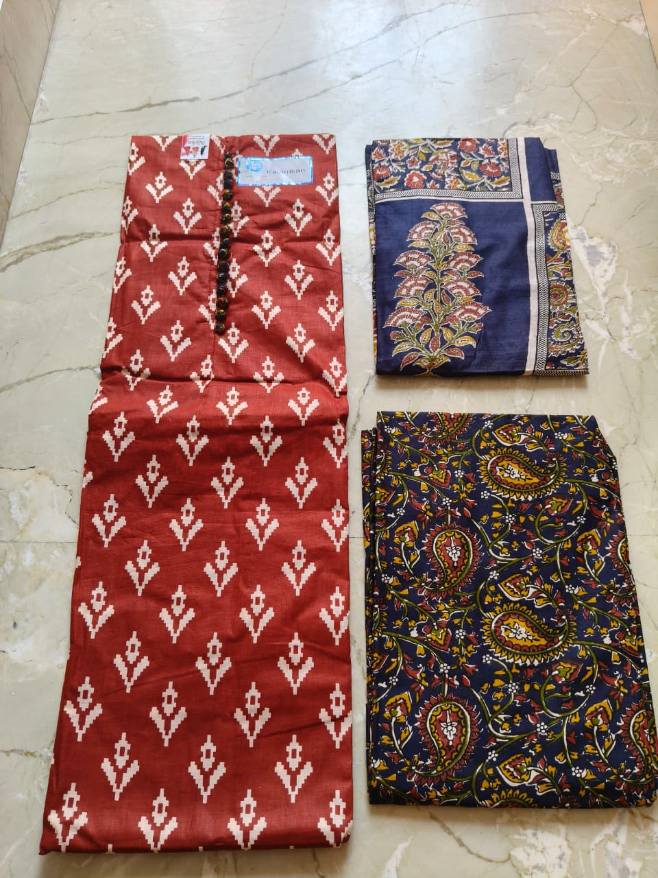 Elegant Kalamkari Cotton Suit Set