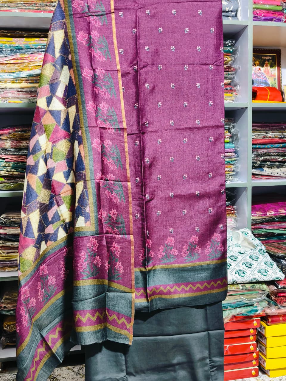 PURE TASAR SILK SUIT