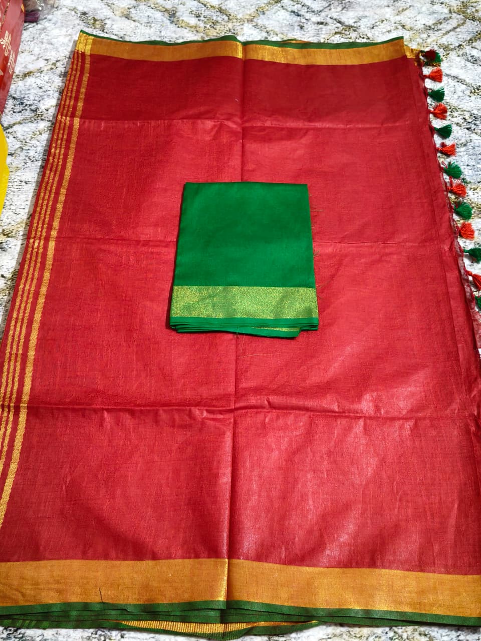 PURE LILEN SAREE