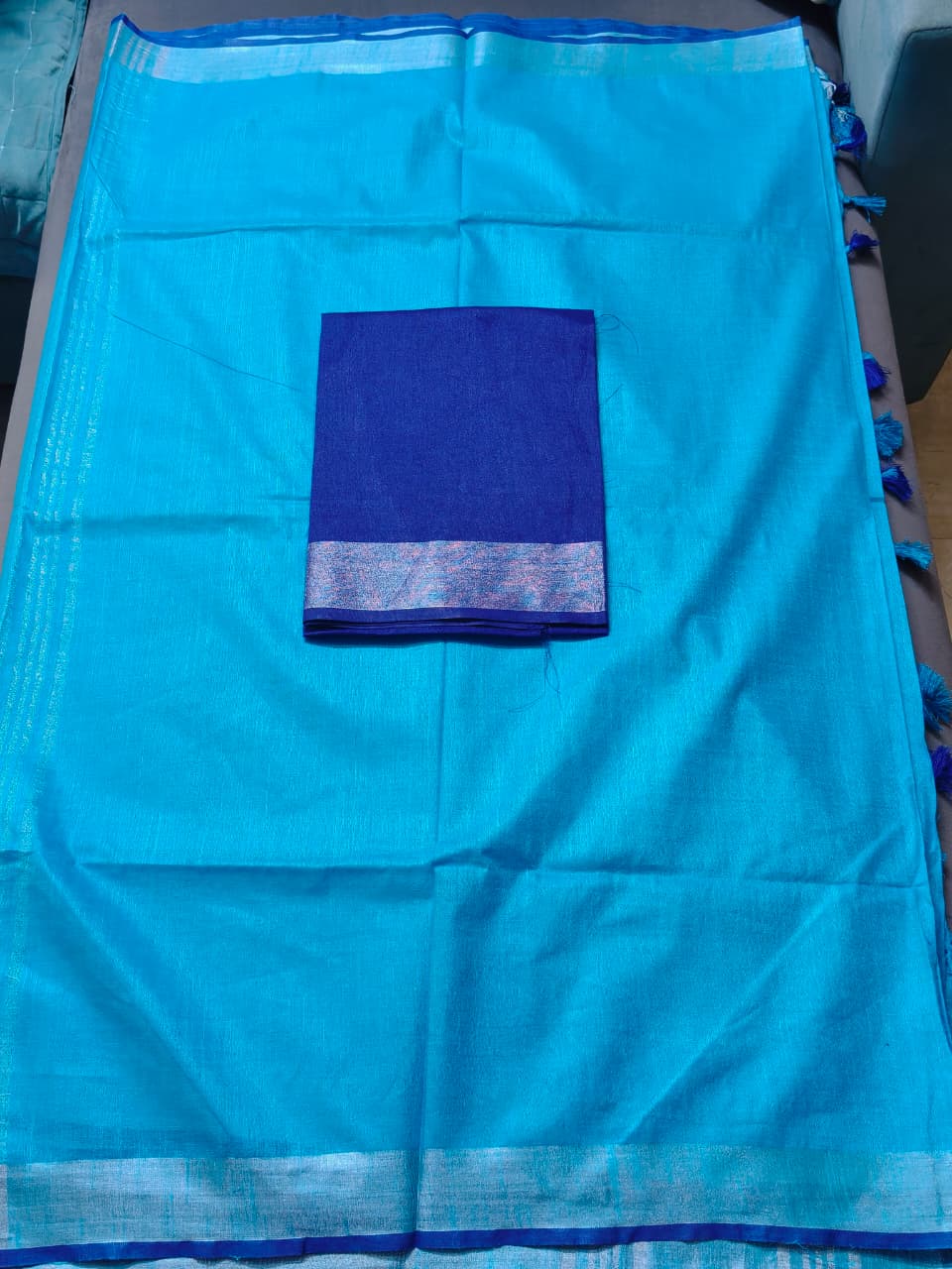PURE LILEN SAREE