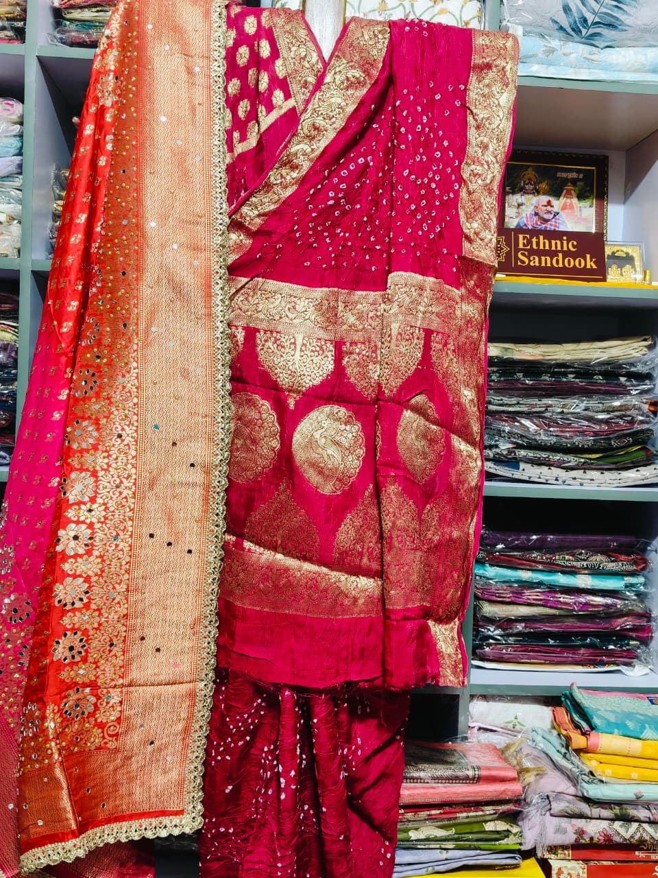 KUTCH BANDHNI TIE DYE SAREE