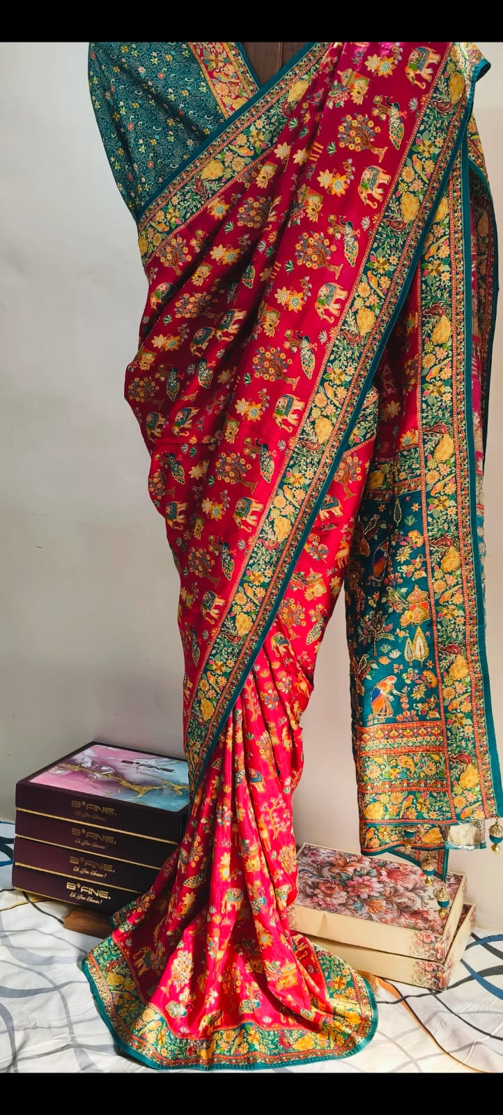 PREMIUM KANI SILK SAREE WITH SHIKARGAH WORK