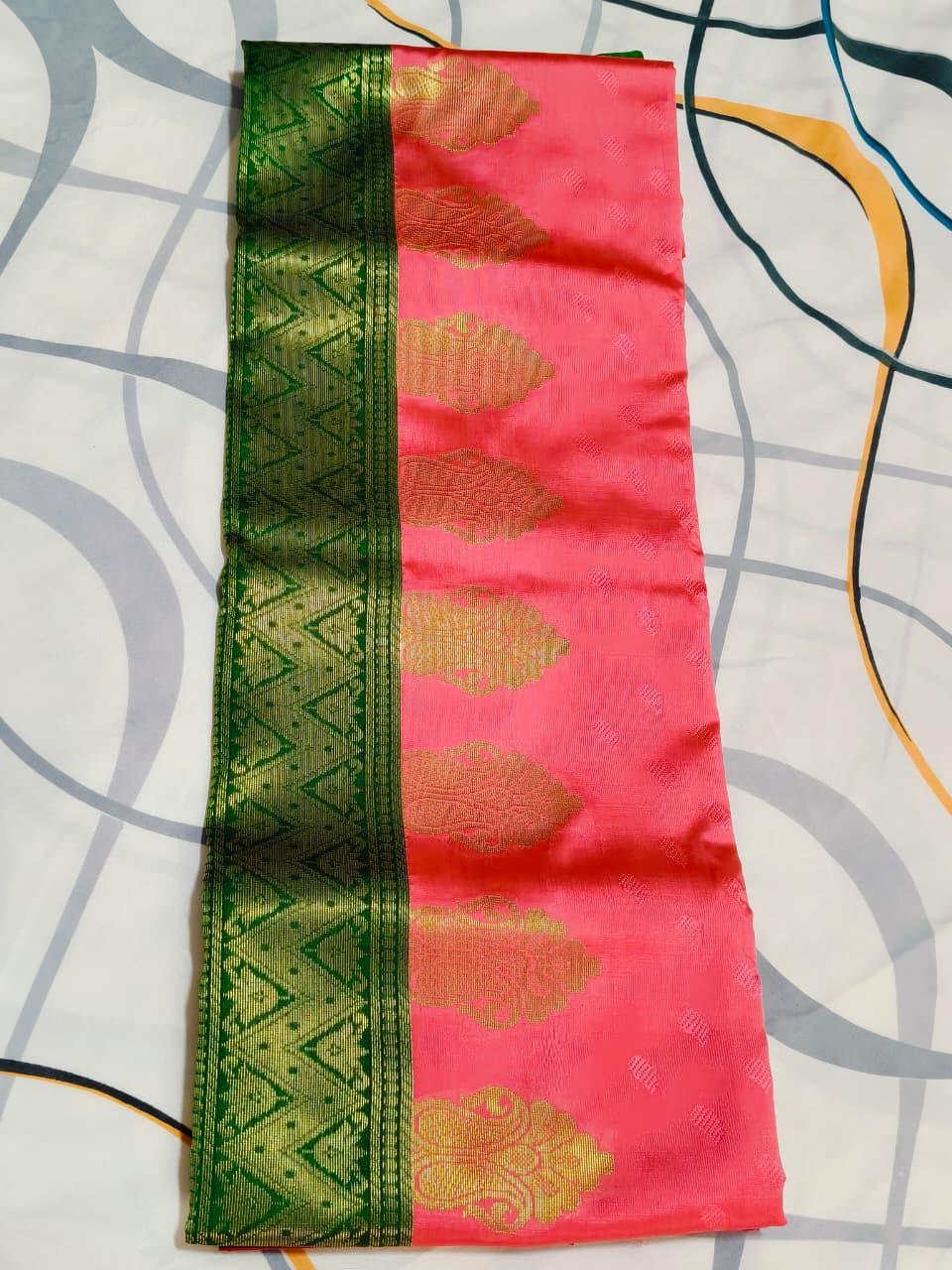 Semi kanchi silk saree