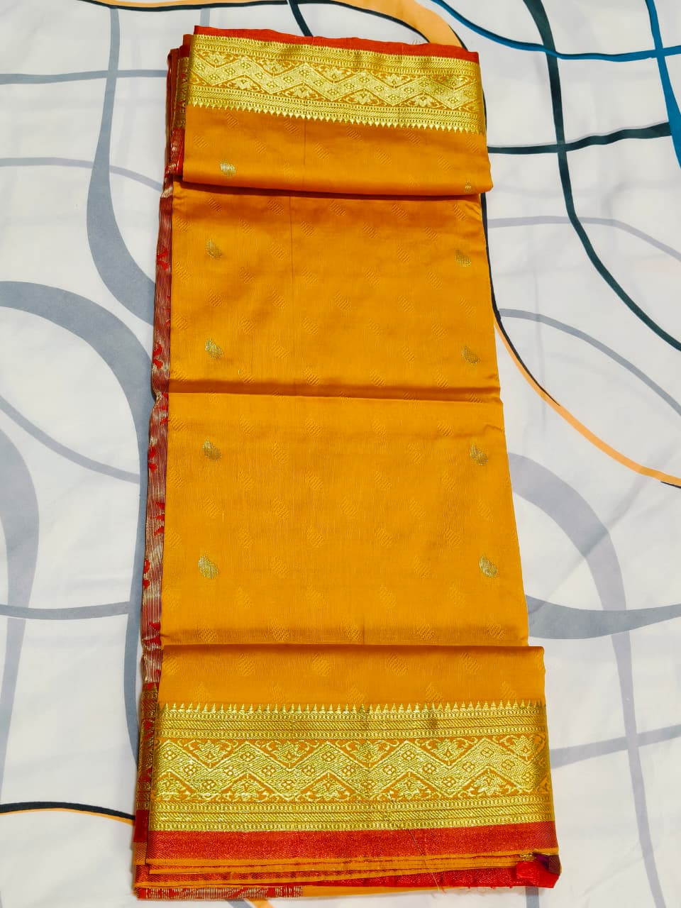 Semi kanchi silk saree