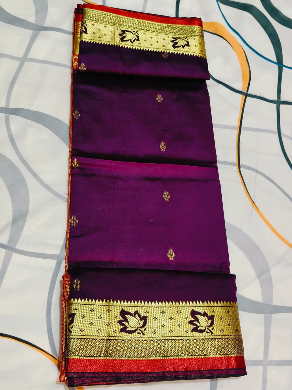 Semi kanchi silk saree