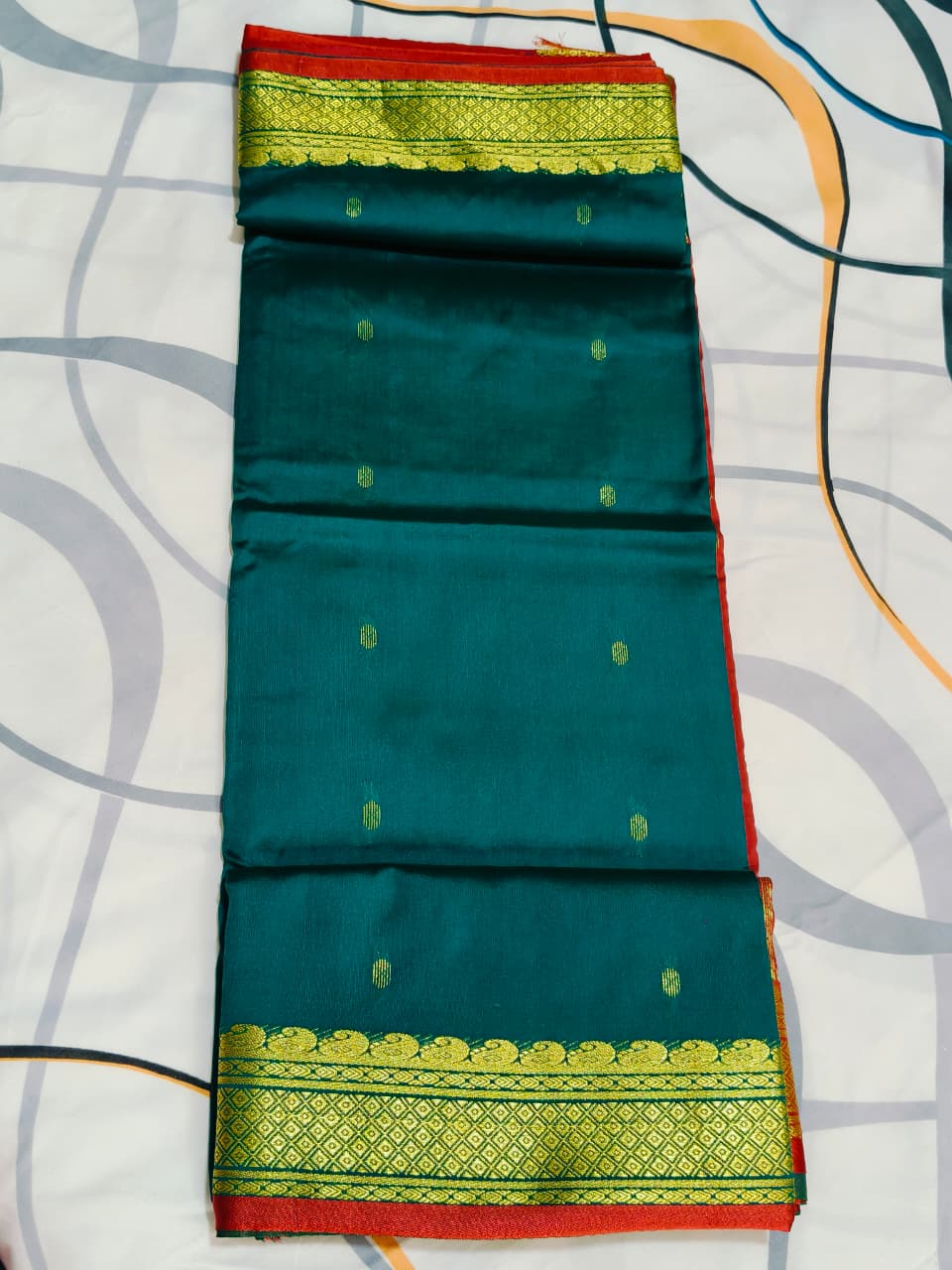 Semi kanchi silk saree