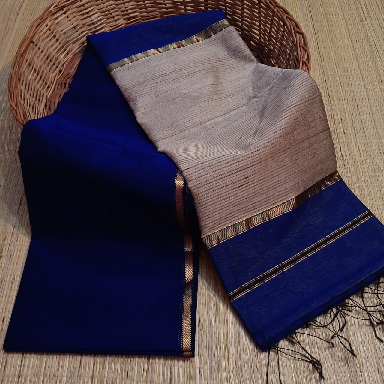 Semi tussar silk saree