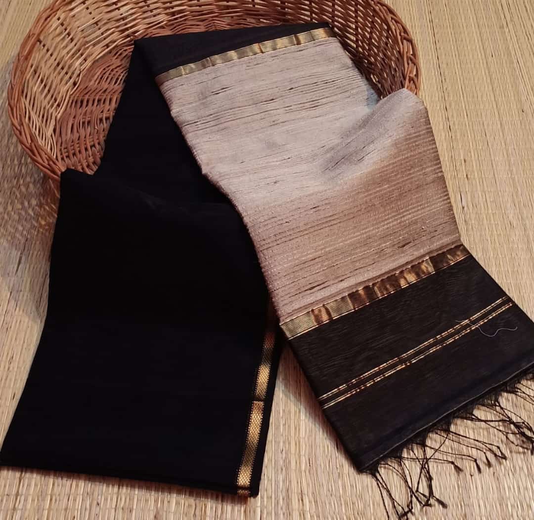 Semi tussar silk saree
