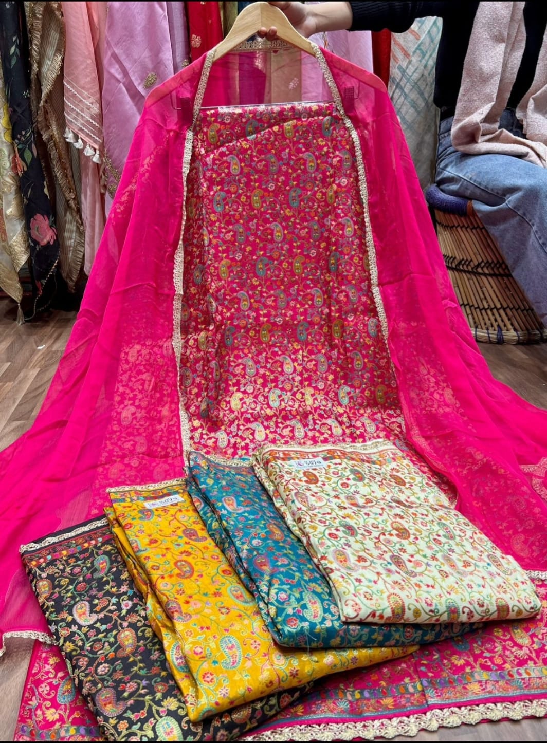 Elegant Dola Silk Suit Set - gallery
