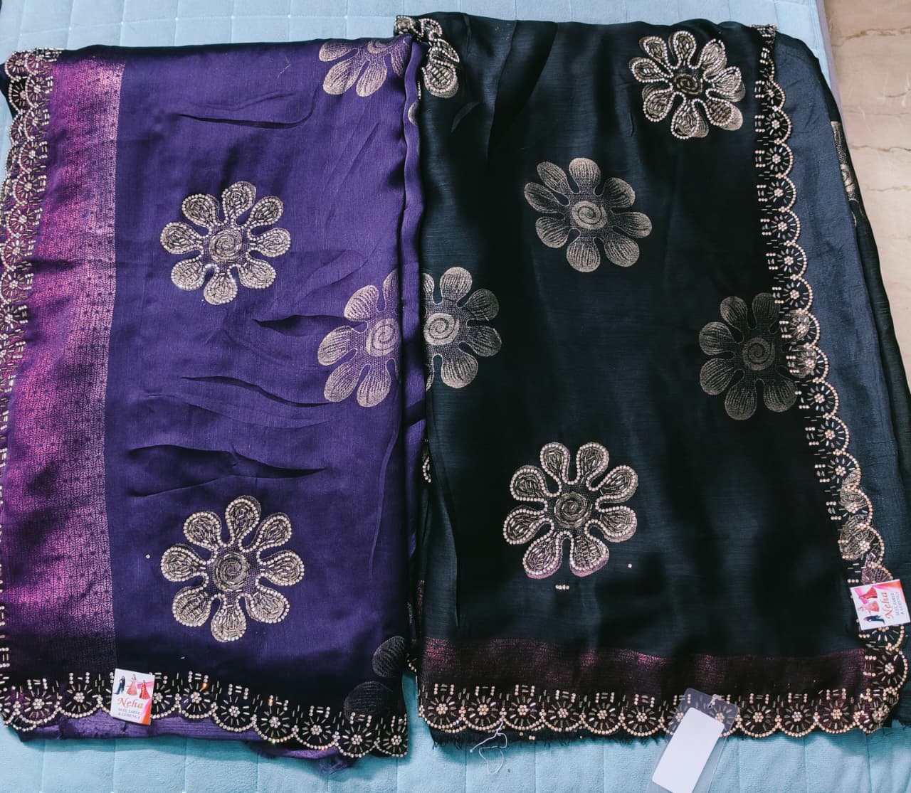 Elegant Designer Embroidered Saree - gallery