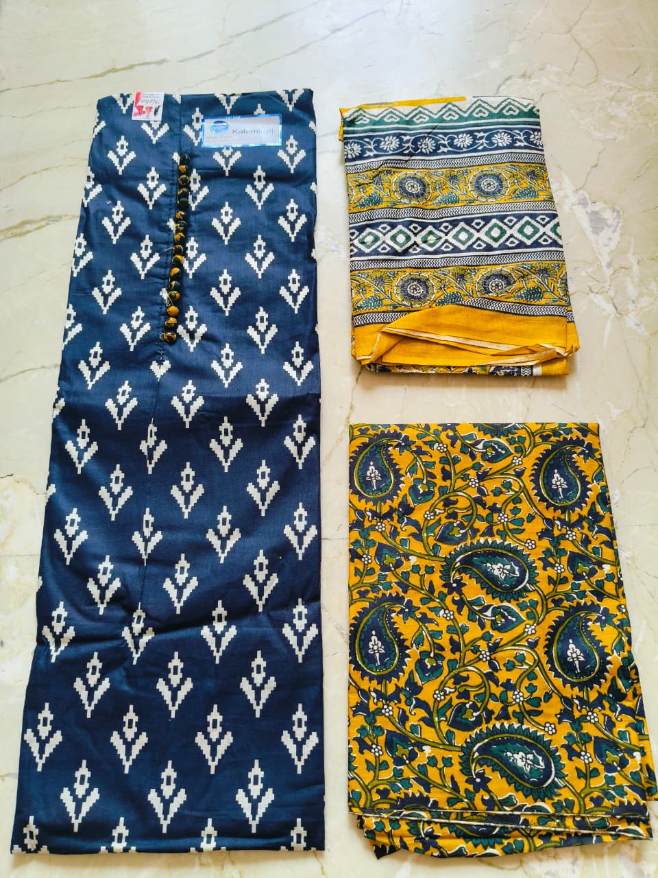 Elegant Kalamkari Cotton Suit Set - gallery